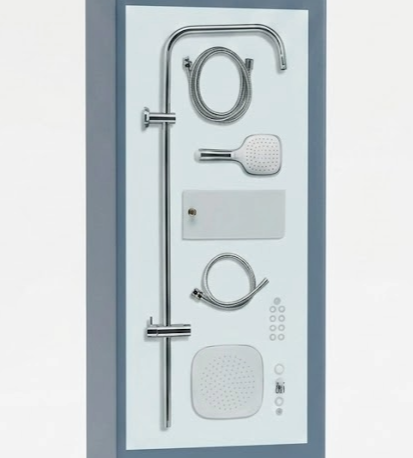 Miomare Shower Riser Set with Shelf