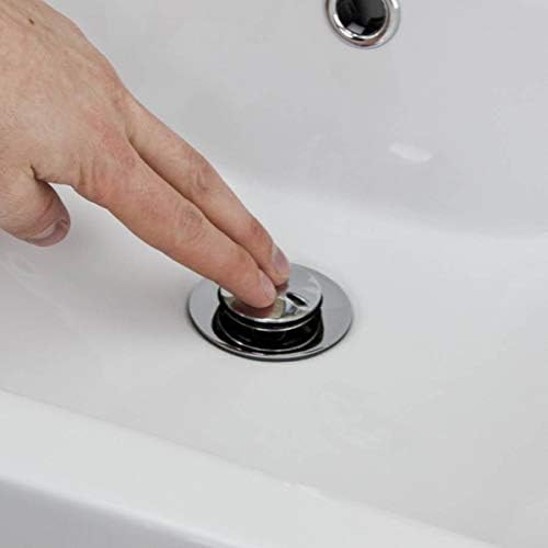 VeeBath Basin Clicker Waste Slotted Chrome with Clicker Plug - Slotted