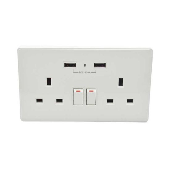 ENER-J 13A Smart WiFi 2 Gang Socket With USB Port