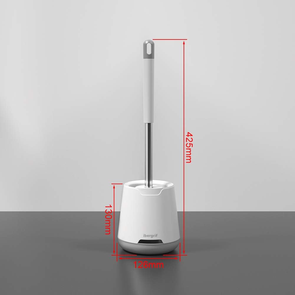 Ibergrif M34152 Silicone Toilet Brushes & Holders, Deep Cleaner