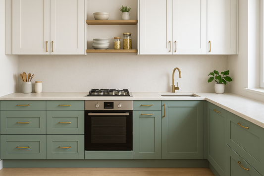 Kitchen Makeover on a Budget: Mix & Match Cabinets and Worktops