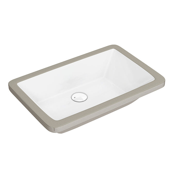 Fresco White Rectangular Under Counter Basin - 530x345mm