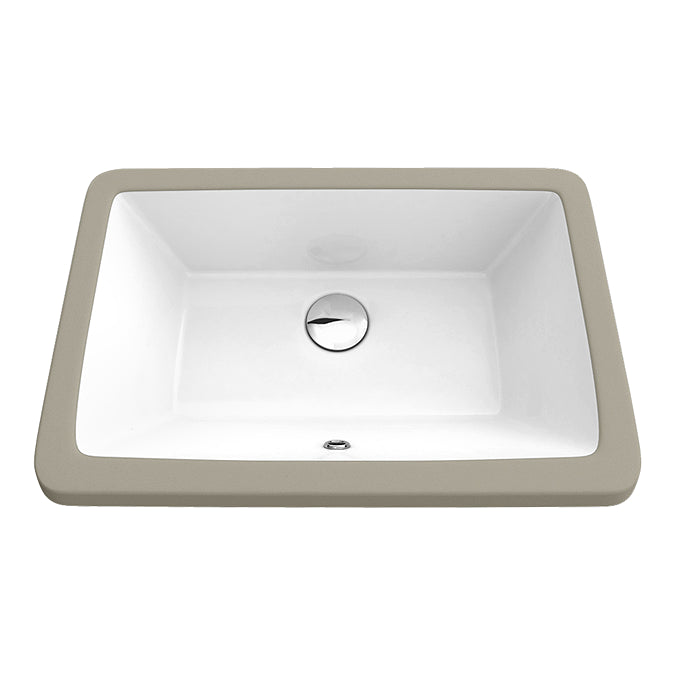 Fresco White Rectangular Under Counter Basin - 530x345mm