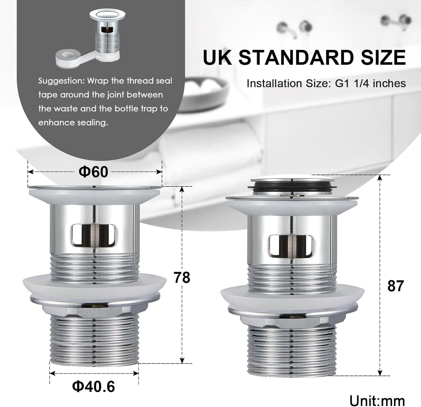 Funime Basin Mixer Tap Waterfall Spout with Waste