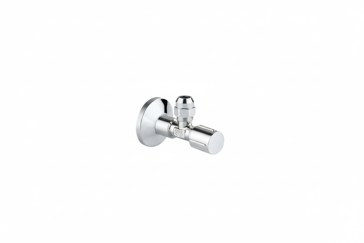 GROHE Angle Valve with Ergonomic Metal Handle (Wall Connection 1/2")