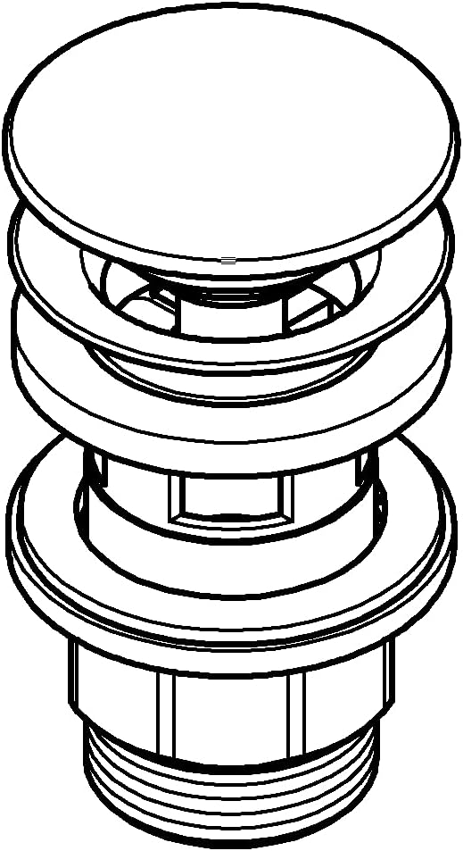 GROHE Basin Waste Set with Push-Open Plug - Slotted