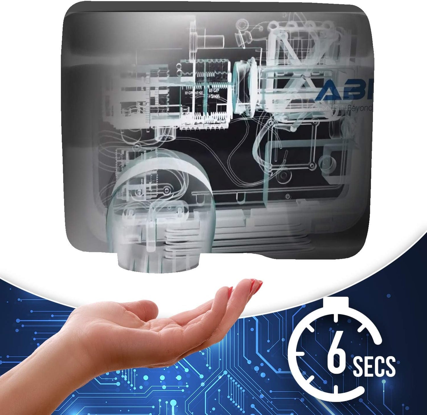 High Speed Automatic Electric Heavy Duty Stainless Steel Commercial Hand Dryer