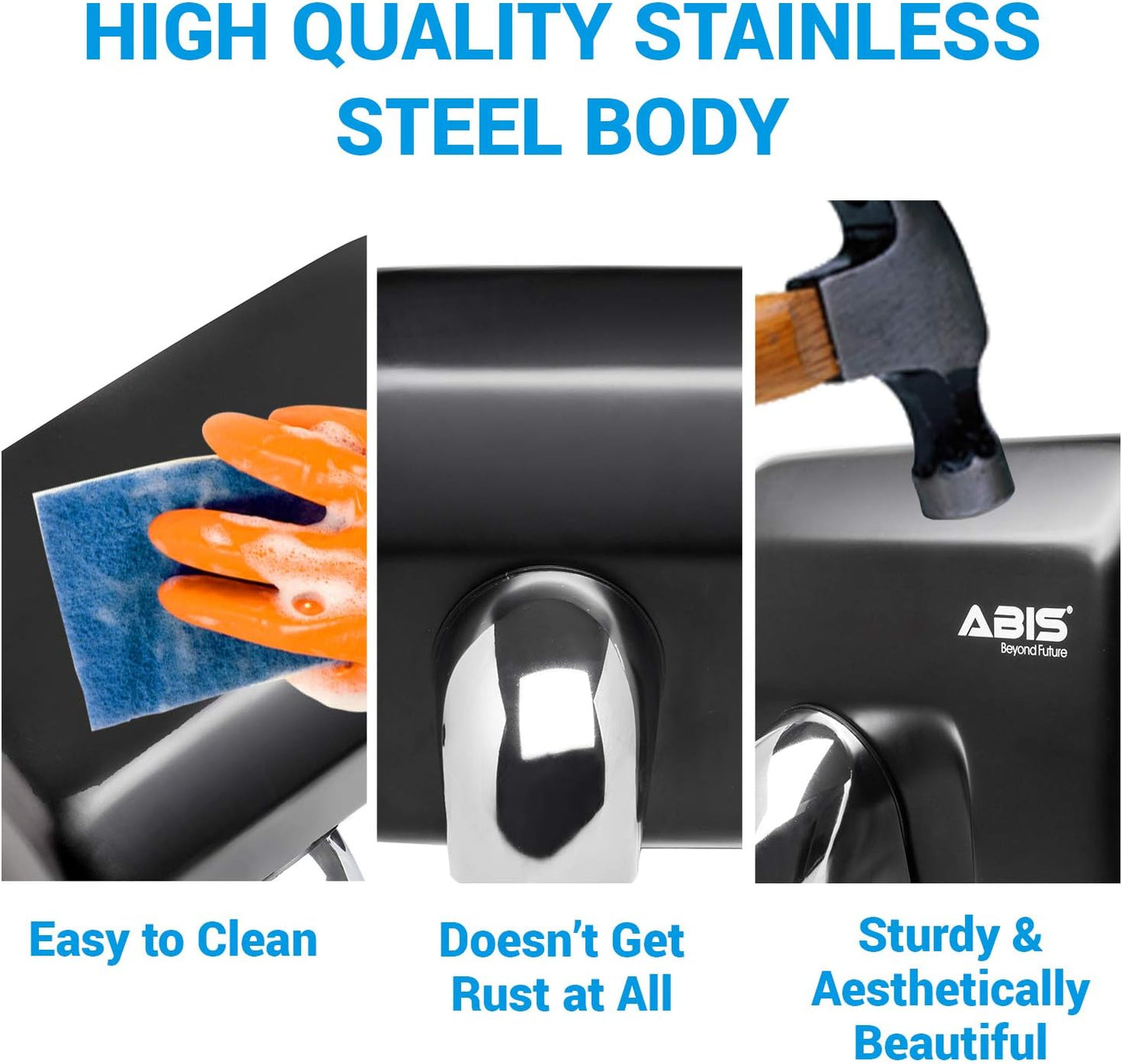 High Speed Automatic Electric Heavy Duty Stainless Steel Commercial Hand Dryer
