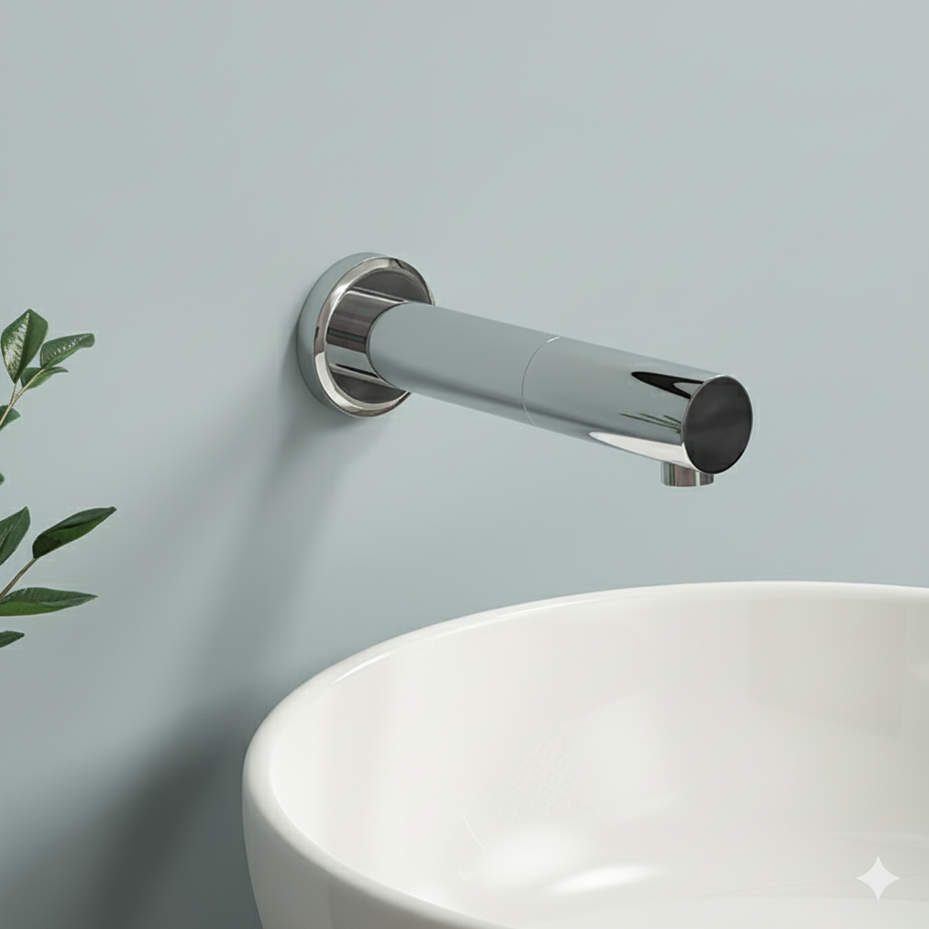 Orion Round Infrared Sensor Wall Mounted Bathroom Mixer Tap