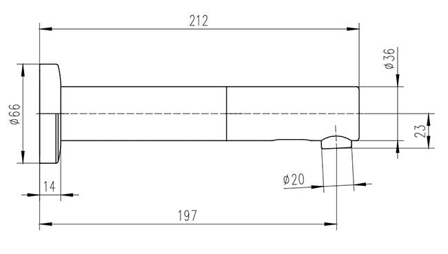 Orion Round Infrared Sensor Wall Mounted Bathroom Mixer Tap