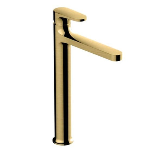 RAK Portofino Tall Basin Mixer - Brushed Gold