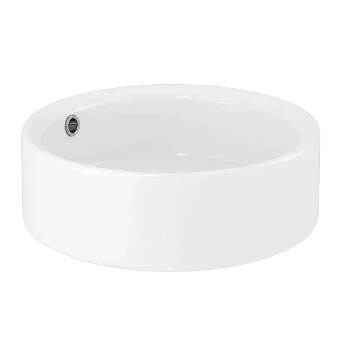 Sahara White Round Counter Top Basin - 405x405mm