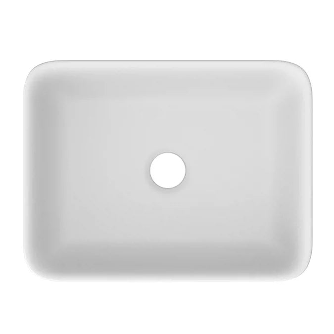 Salou White Semi Recessed Basin - 480x375mm