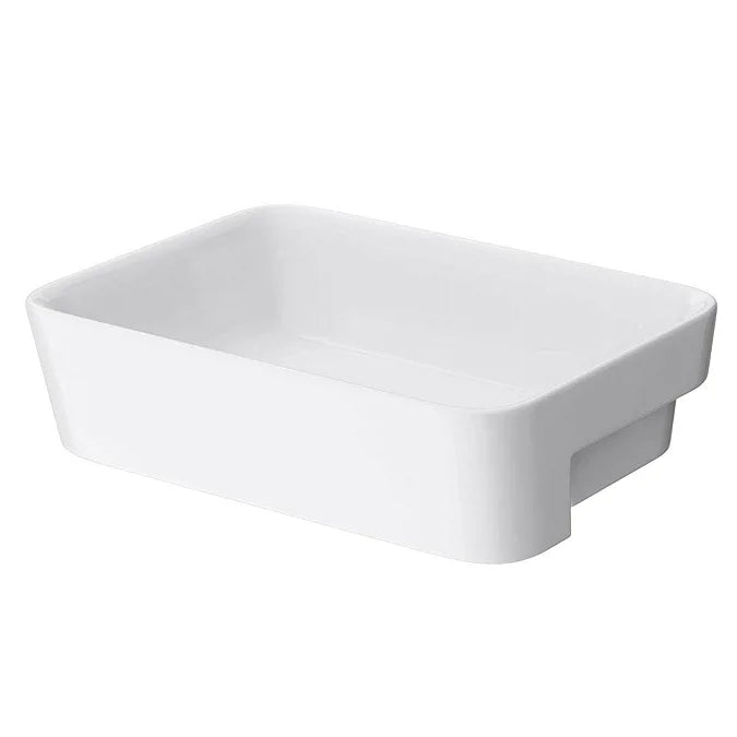 Salou White Semi Recessed Basin - 480x375mm