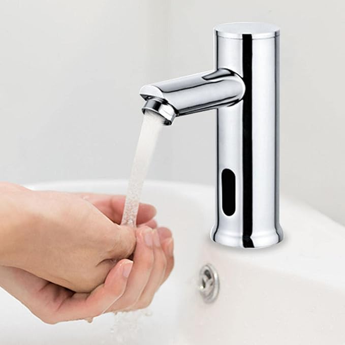 Automatic Touchless Sensor Battery Powered Temperature Control Basin Mixer Tap