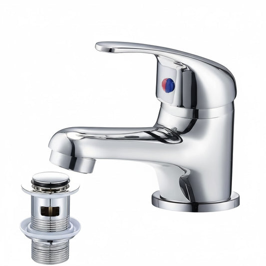 WasserRhythm Basin Mixer Tap with Pop up Waste