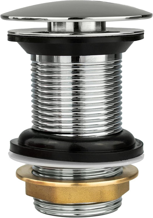 Xcel Home 1x Chrome Dome Click Clack Basin Waste - Unslotted