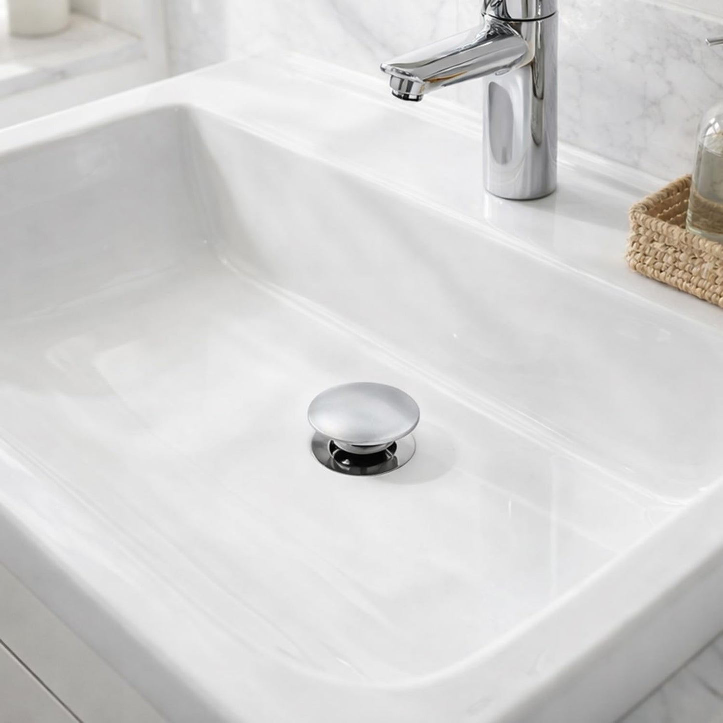 Xcel Home 1x Chrome Dome Click Clack Basin Waste - Unslotted