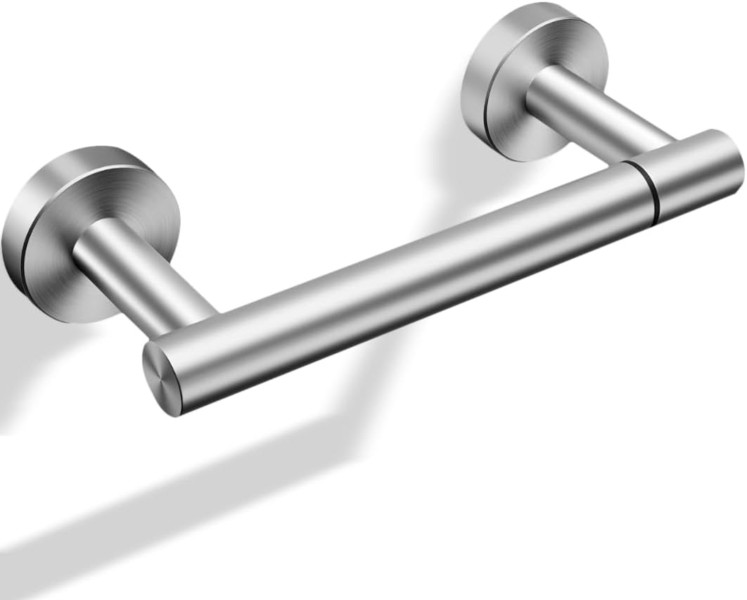 Day Moon™ Chrome Toilet Roll Holder - Brushed Nickel