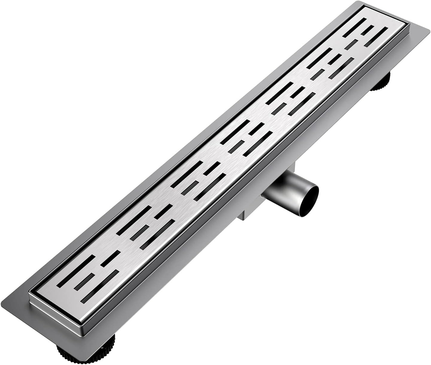 EMKE Invisible Linear Floor Shower Drain - 600mm Stainless Steel with Odor Stop and Hair Strainer