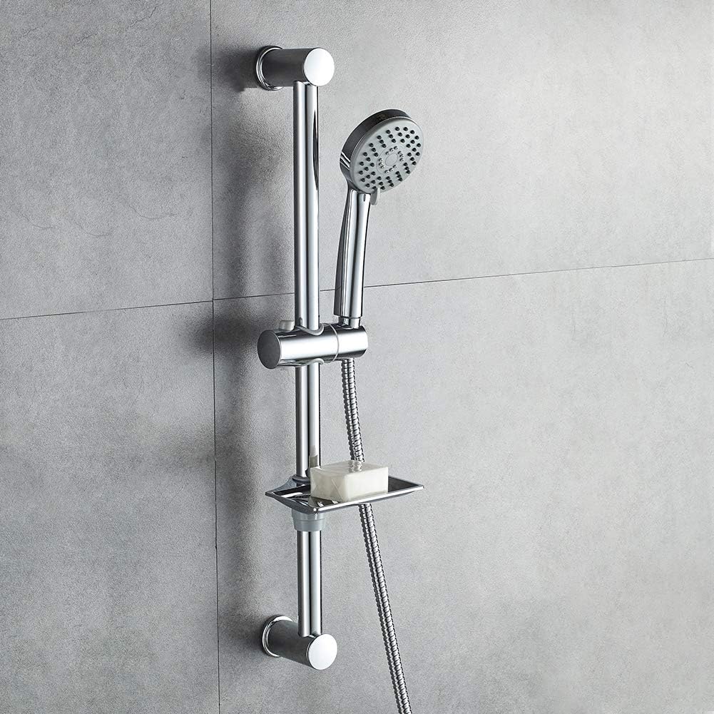 Ibergrif M20903 Shower Riser Kit, Shower Slide Bar with Shower Head