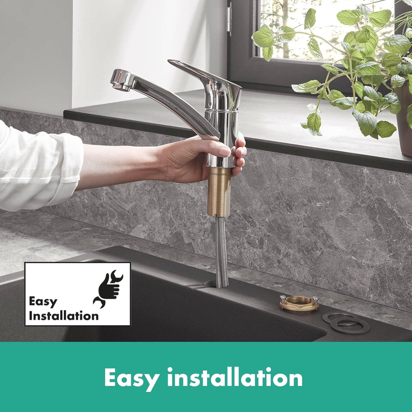 hansgrohe MyCube Kitchen Tap S, single spray mode