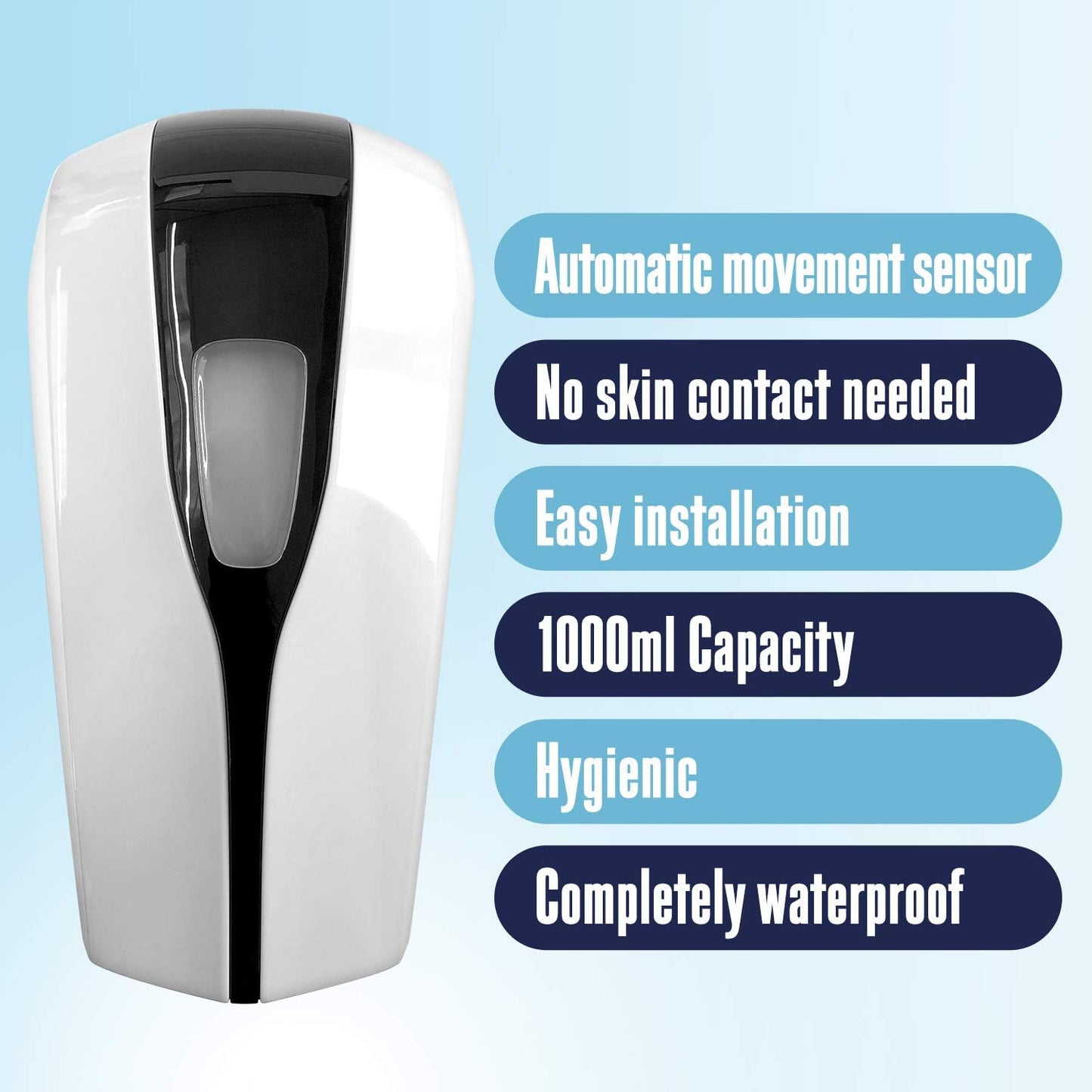 Harley Street Care Automatic Hand Soap Dispenser Hand Sanitiser Dispenser 1000ml Capacity