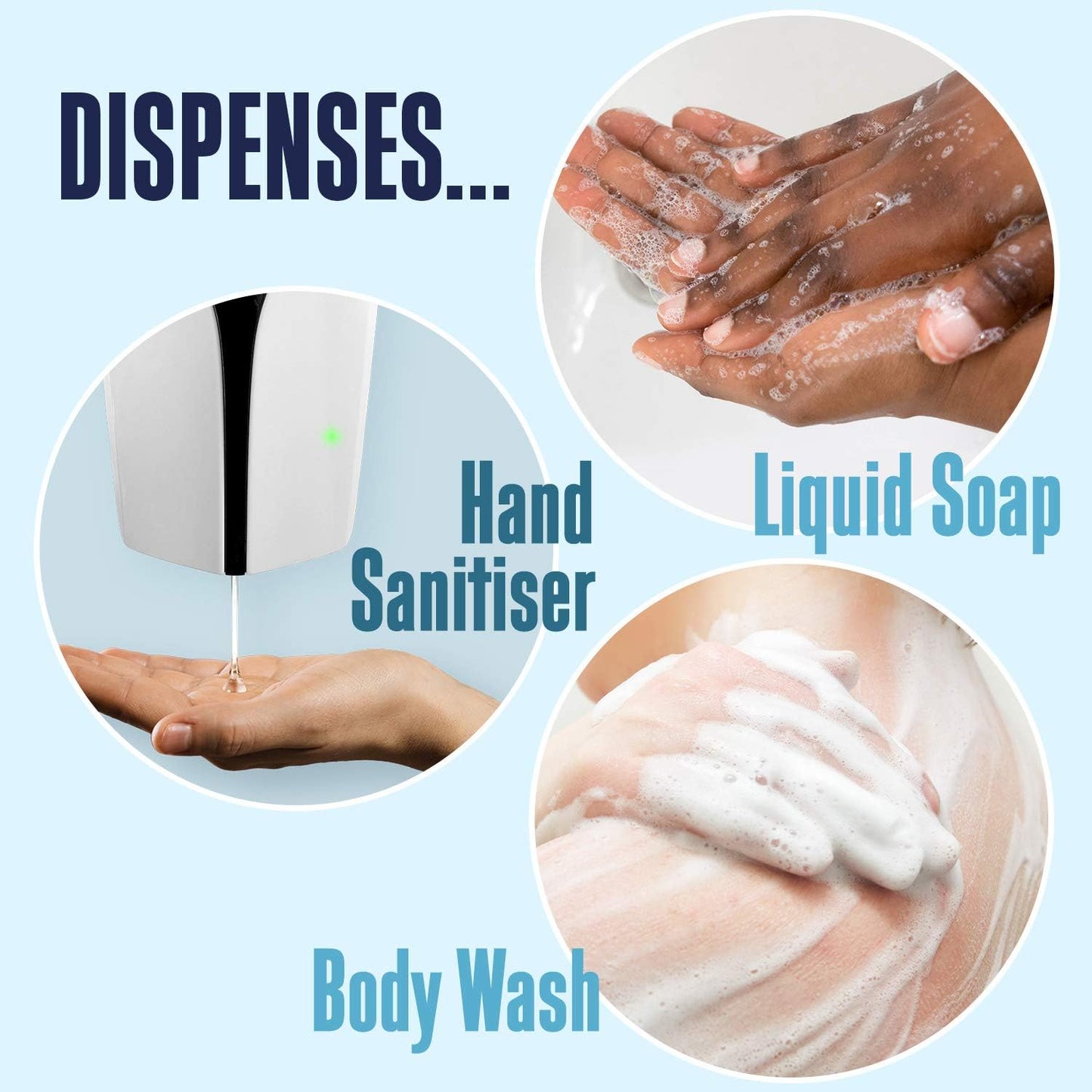 Harley Street Care Automatic Hand Soap Dispenser Hand Sanitiser Dispenser 1000ml Capacity