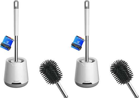 Ibergrif M34152 Silicone Toilet Brushes & Holders, Deep Cleaner