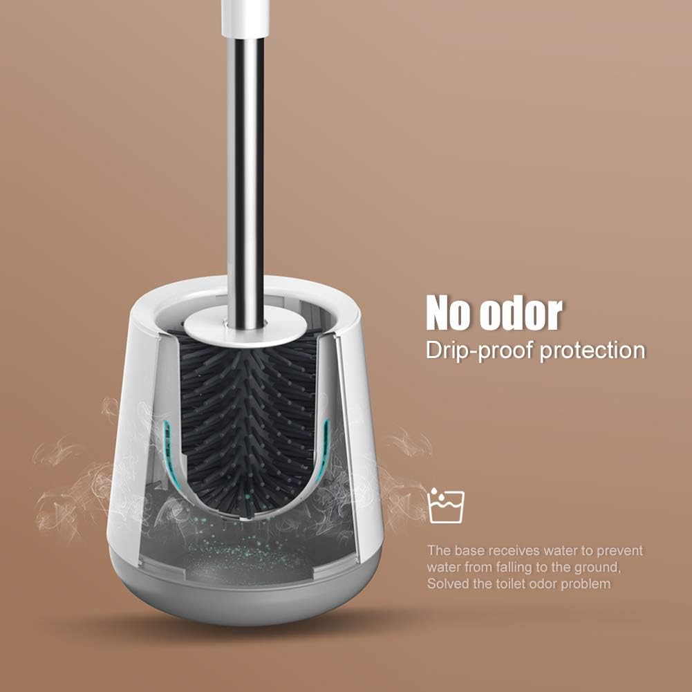 Ibergrif M34152 Silicone Toilet Brushes & Holders, Deep Cleaner