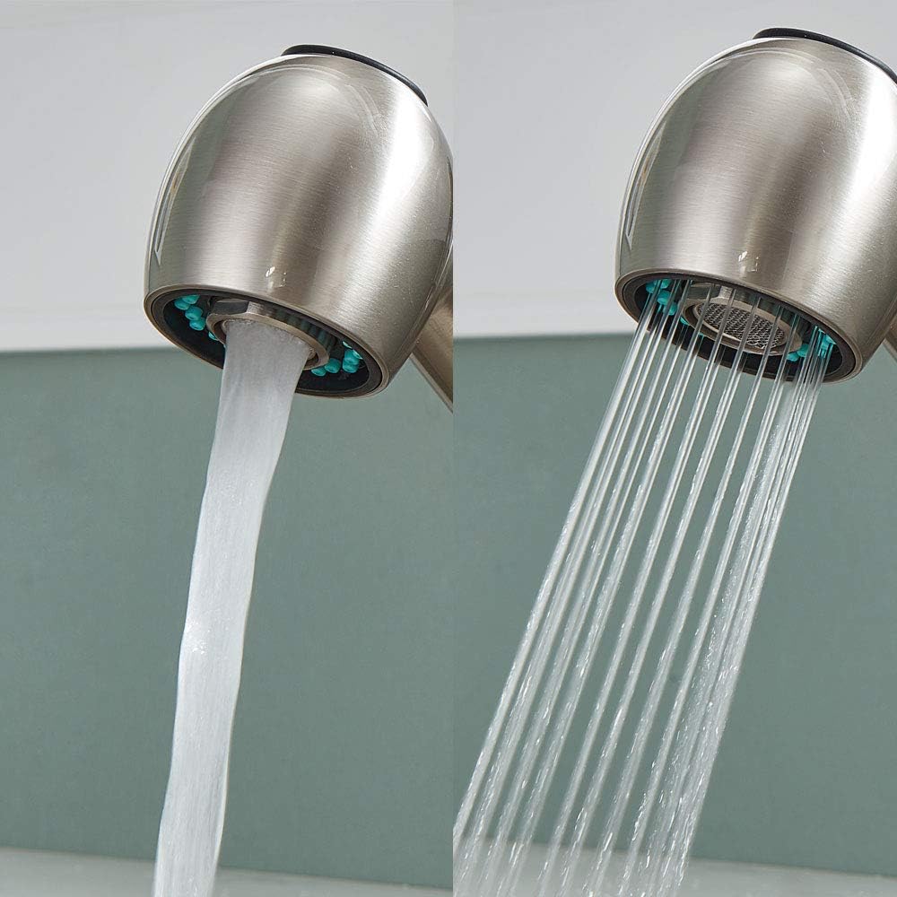 Modern Single Lever Single Hole Stainless Steel High Arch Prep-rinse Spring Sprayer