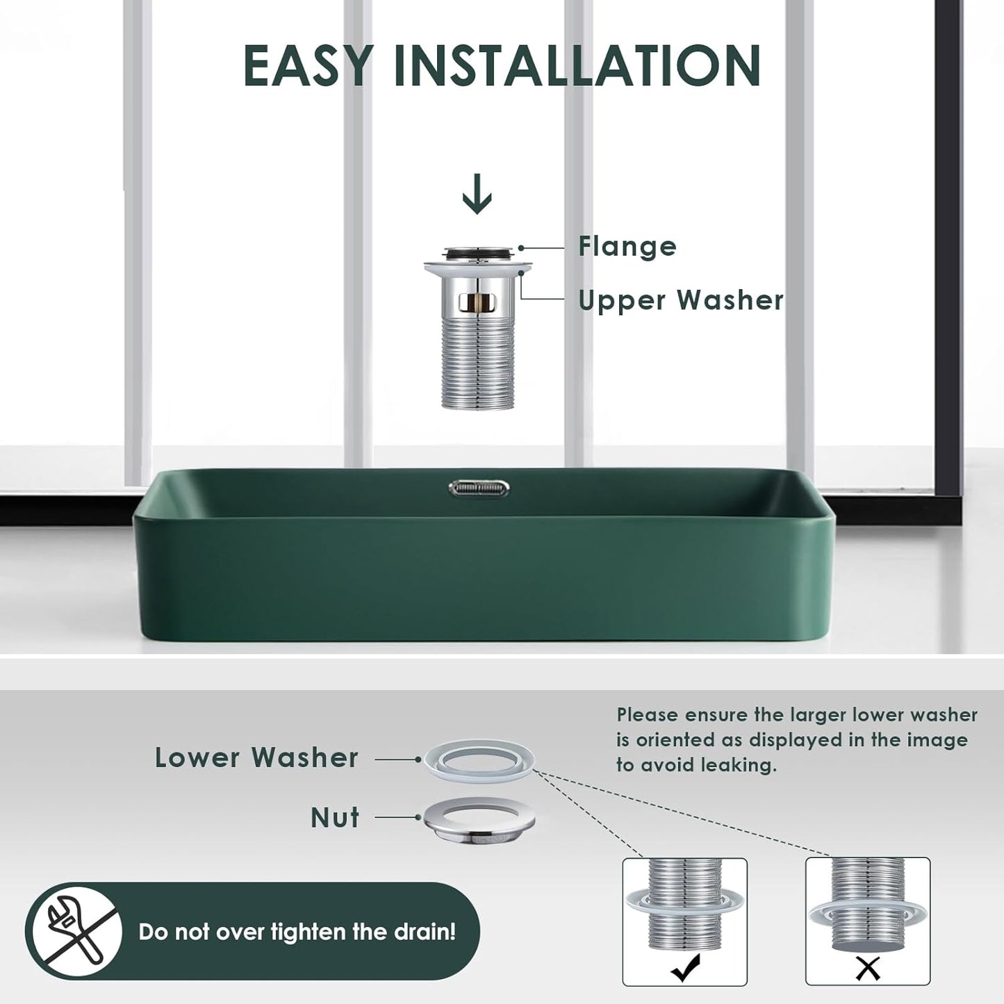 Wasserrhythm Pop up Basin Waste Slotted Click Clack Plug